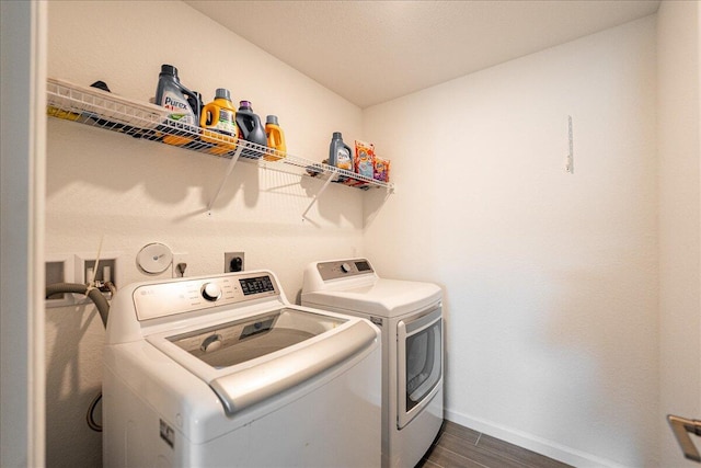 washroom featuring separate washer and dryer