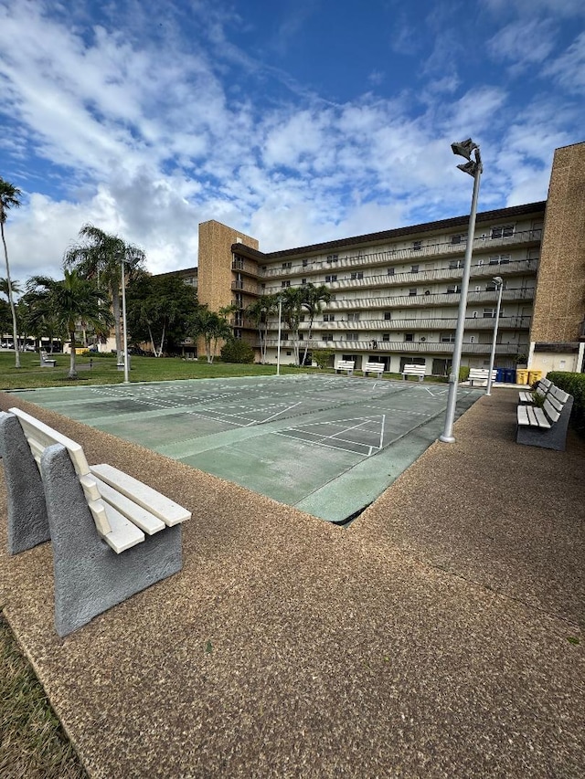 view of tennis court