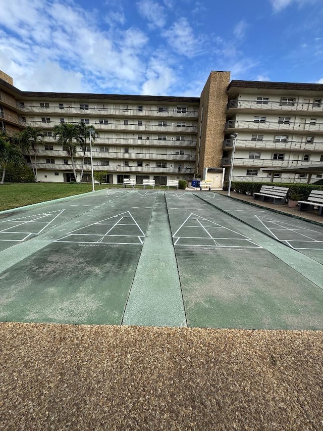 view of tennis court