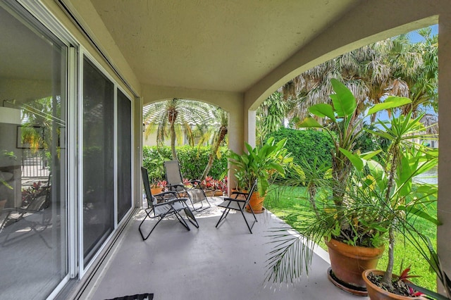 view of balcony