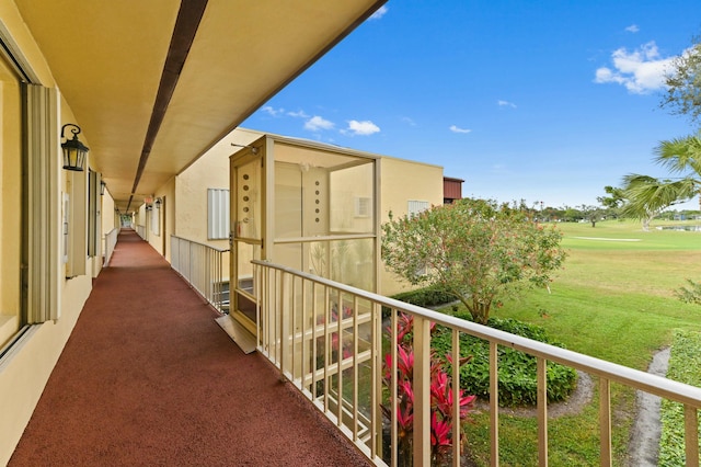 view of balcony