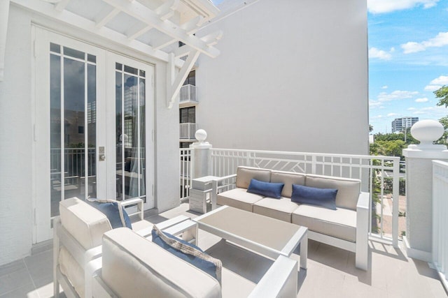 balcony with an outdoor living space