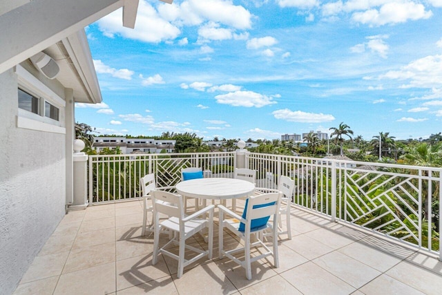 view of balcony