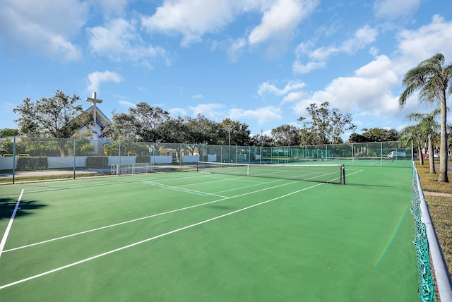 view of sport court