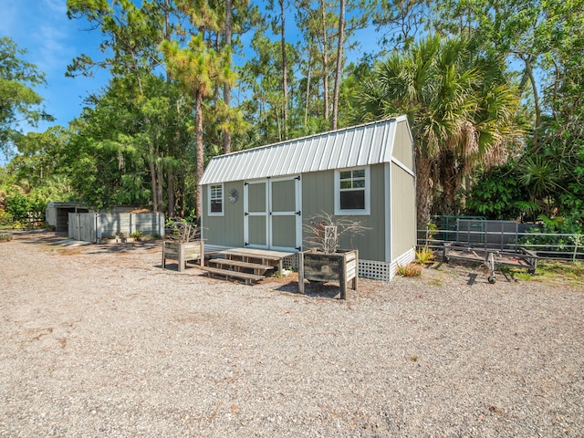 view of outbuilding