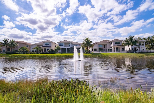 view of water feature