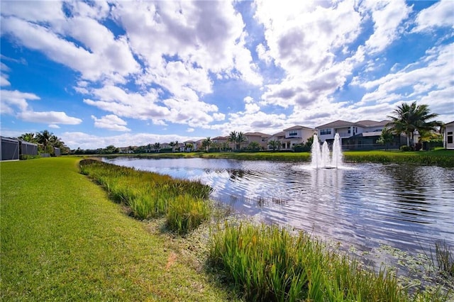 view of water feature