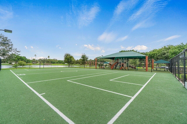 view of home's community featuring a playground