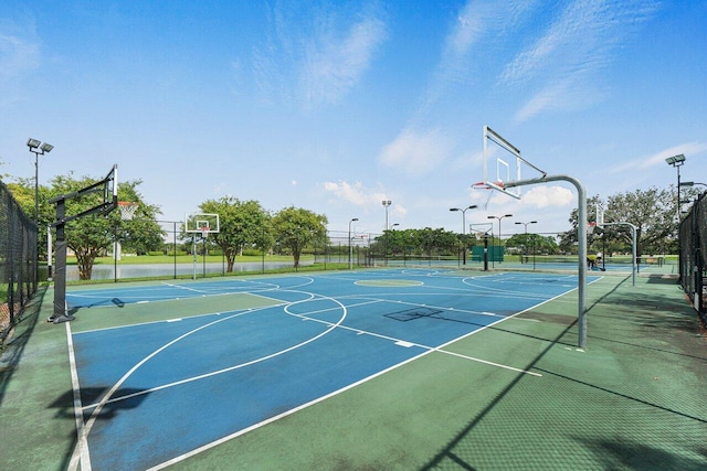 view of sport court