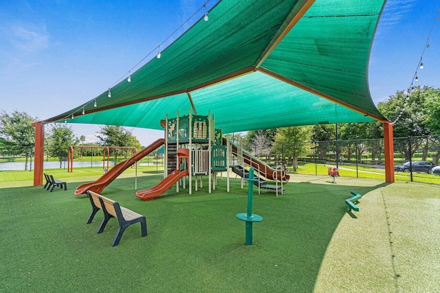 view of play area