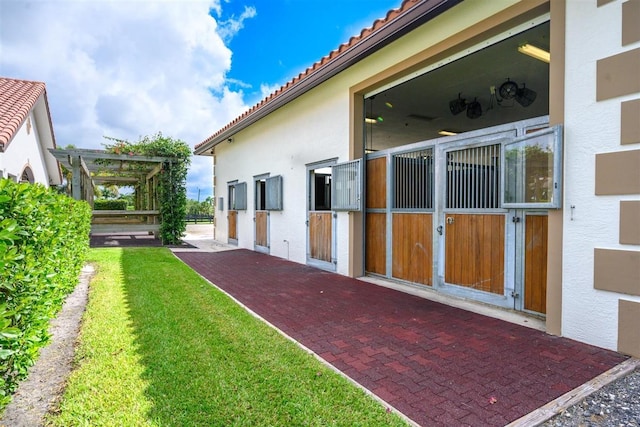 view of stable