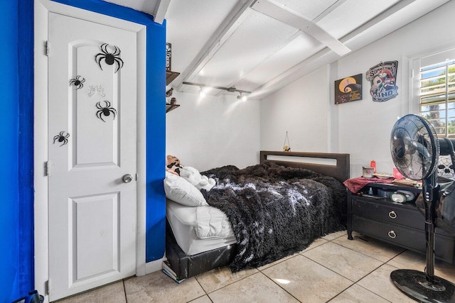 view of tiled bedroom