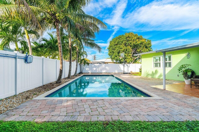 view of pool with a patio