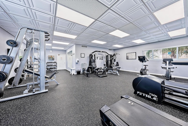 view of workout area