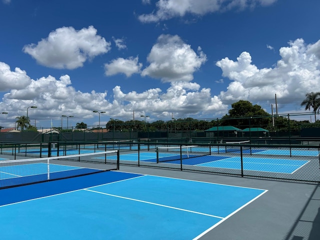 view of tennis court