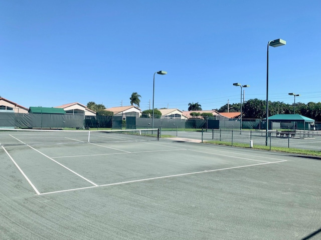 view of sport court