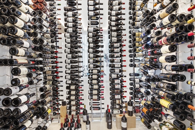 wine cellar with electric panel