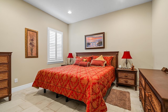 view of tiled bedroom