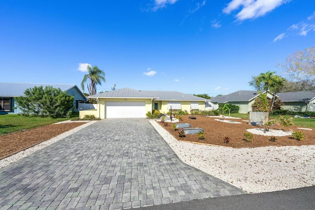 ranch-style house with a garage