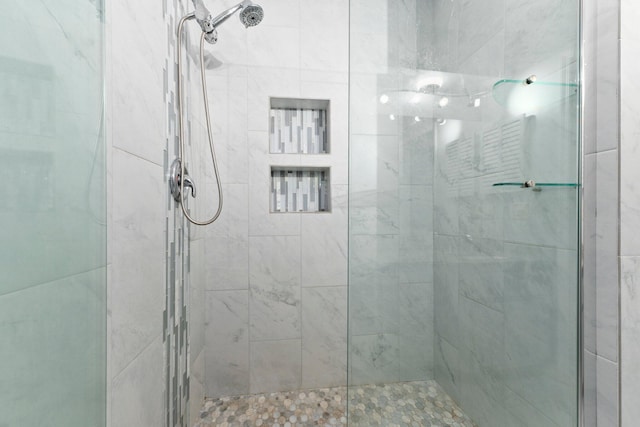 bathroom with walk in shower