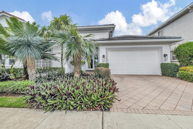 view of front of home featuring a garage