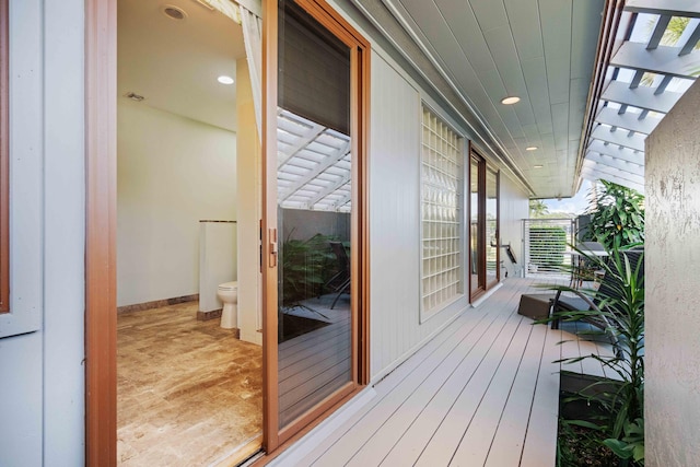 balcony with a porch