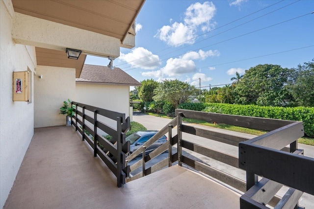 view of balcony