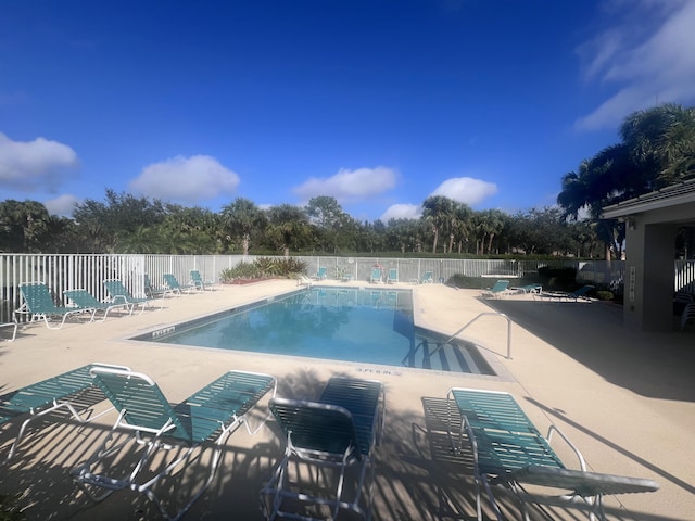 view of pool with a patio area