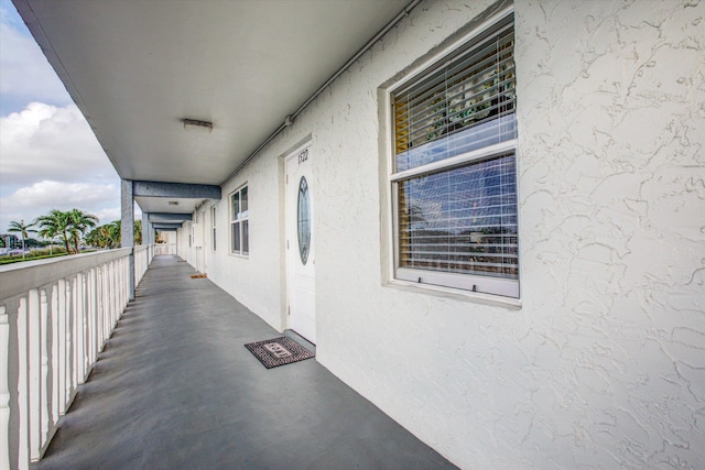 exterior space with a balcony