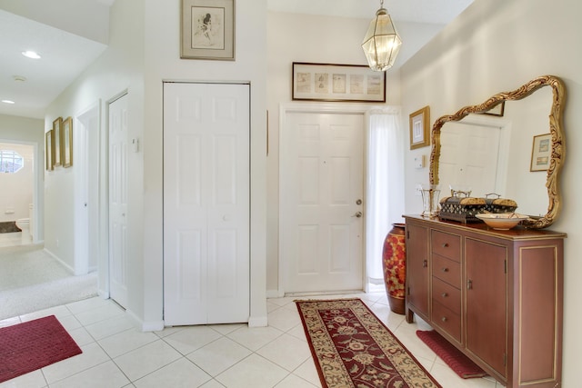 view of tiled entryway