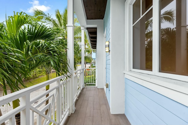 view of balcony