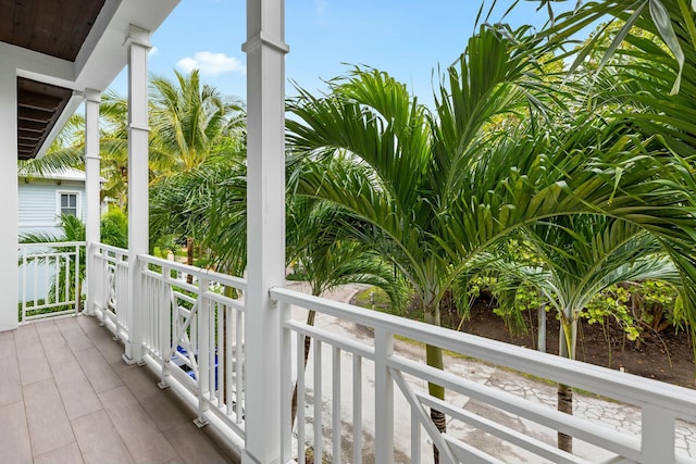 view of balcony