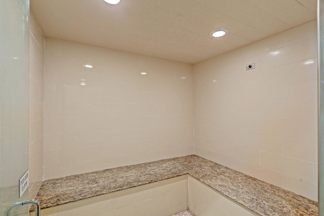 bathroom with walk in shower