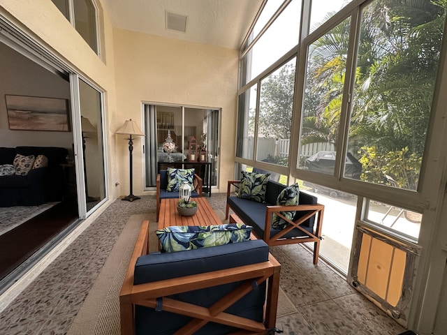 view of sunroom