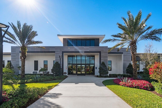 exterior space featuring french doors