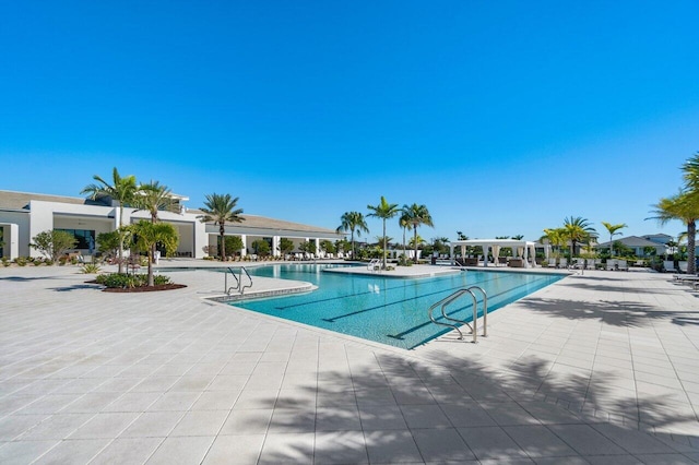 view of pool with a patio area