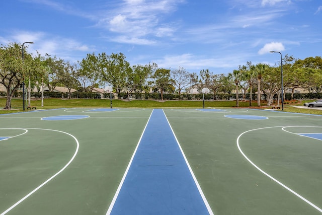 view of sport court