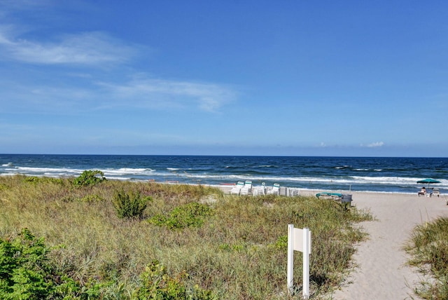 water view with a beach view