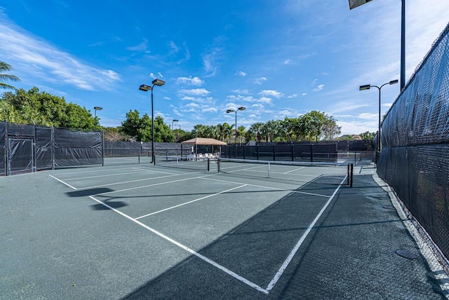 view of tennis court