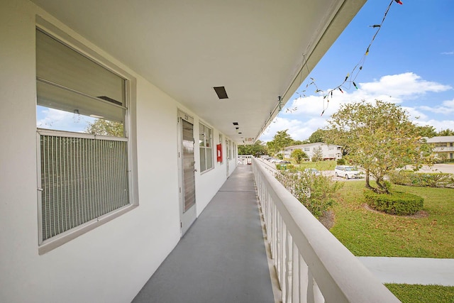 view of balcony