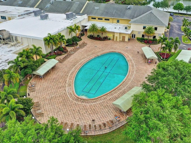 view of pool with a patio