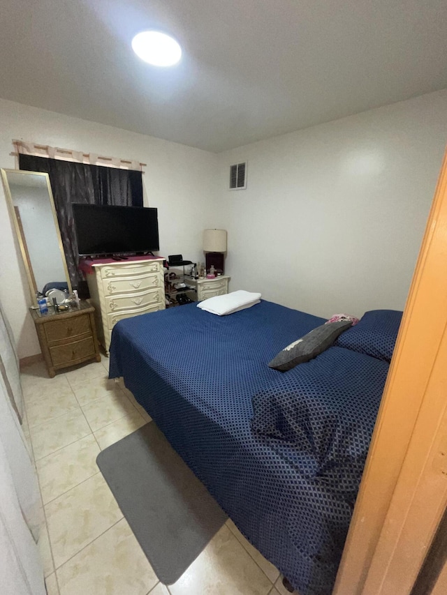 view of tiled bedroom