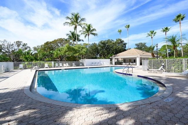 view of pool with a patio