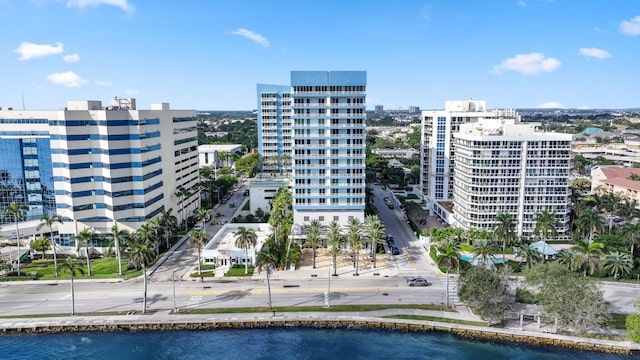 view of property featuring a water view