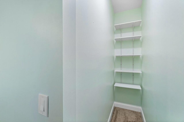 unfurnished bedroom with a walk in closet, light colored carpet, and ceiling fan