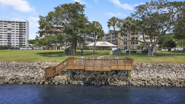 view of water feature