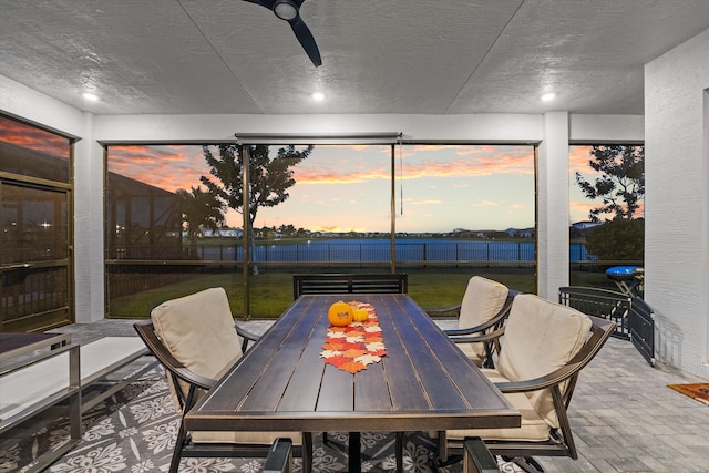 view of sunroom