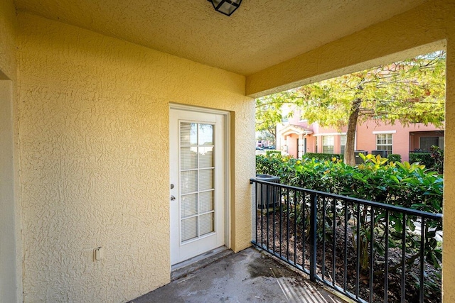 view of balcony