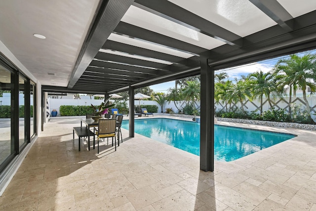 view of pool with a patio