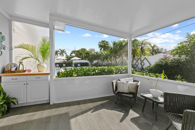 view of sunroom / solarium